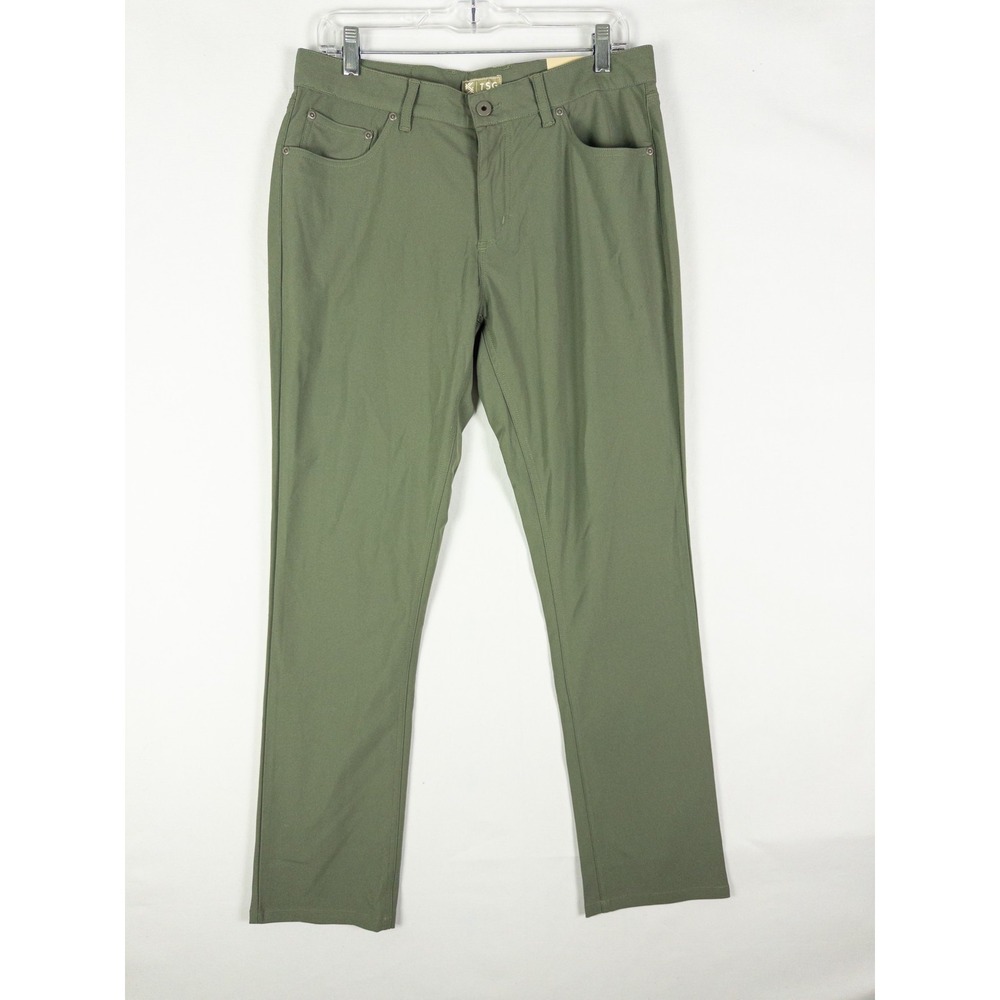 The Sporting Gent TSG 5-Pocket Straight Leg Performance Pants Mens 32x32 Olive